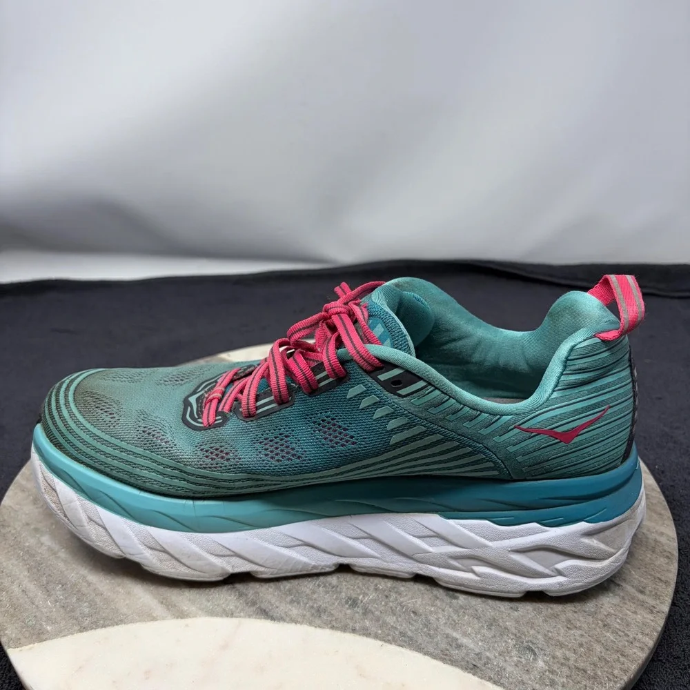 Hoka One One Bondi 6 Canton Green Blue Slate Womens Running Shoes 1019270 Sz 10